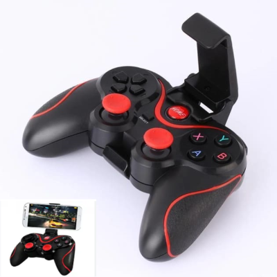 Беспроводной игровой джойстик / геймпад X3 Bluetooth для Android iOS Tv Box Black