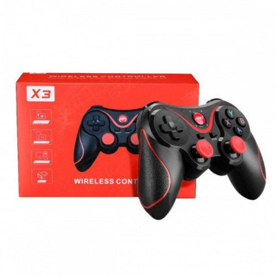 Беспроводной игровой джойстик / геймпад X3 Bluetooth для Android iOS Tv Box Black