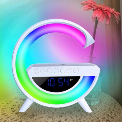 Настольная лампа, ночник 3401 RGB Rainbow с беспроводной зарядкой Настольная лампа, ночник 3401 RGB Rainbow с беспроводной зарядкой