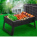 Складаний портативний барбекю гриль мангал Барбекюшниця BBQ чорний 60*22*33