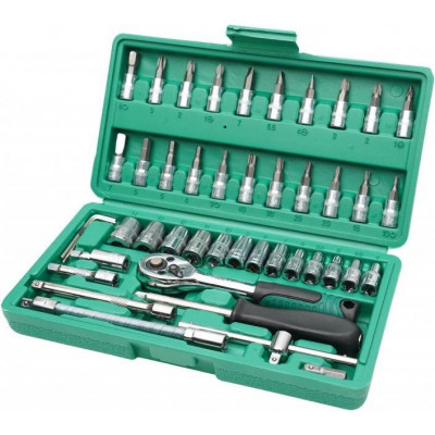 Набор инструментов 46 предметов в кейсе PIECE TOOL SET (красный) Набор инструментов 46 предметов в кейсе PIECE TOOL SET (красный)