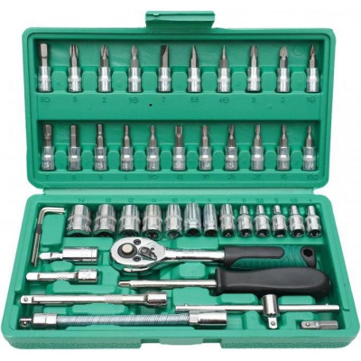 Набор инструментов 46 предметов в кейсе PIECE TOOL SET (красный)