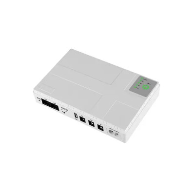 Источник бесперебойного питания UPS на 10400mAh  бесперебойник для роутера и медиаконвертера DC1018P 18Вт 5В, 9В, 12В