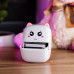 Мини принтер детский портативный USB Happy Life HPX1P термопринтер беспроводной с термопечатью +термобумага (цвет Розовый)