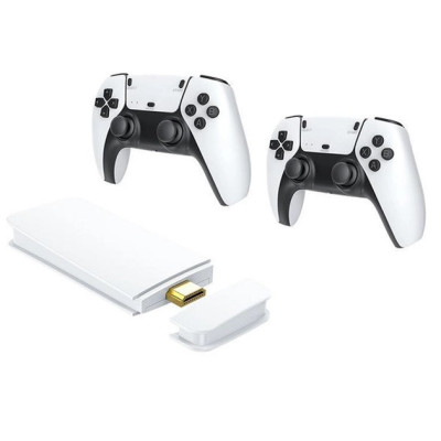 Игровая Консоль GameStick в HDMI с Беспроводными Джойстиками M15 64GB 20000 игр, Белая