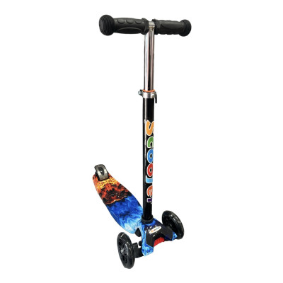 Трехколесный самокат Scooter Maxi цвет Огонь и лёд