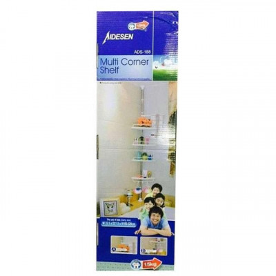 Угловая полка для ванной комнаты Multi Corner Shelf, металлическая Угловая полка для ванной комнаты Multi Corner Shelf, металлическая