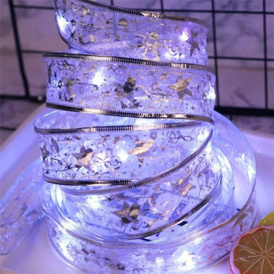 Светодиодная елочная гирлянда в виде ленты 50 Led 5 метров Christmas Decoration Белый