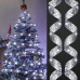 Светодиодная елочная гирлянда в виде ленты 50 Led 5 метров Christmas Decoration Белый