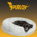 Лежак-подушка для собак и кошек, 50 см, серый. Лежак-подушка для собак и кошек, 50 см, серый.