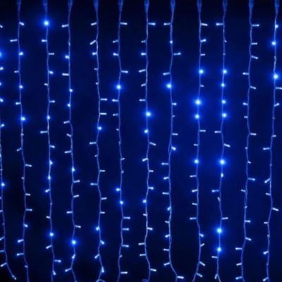 Гирлянда водопад 240 Led, 3*2 м, синяя. Переключатель режимов Гирлянда водопад 240 Led, 3*2 м, синяя. Переключатель режимов