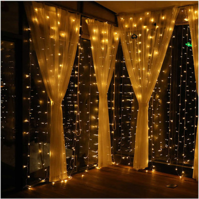  Гирлянда водопад 240 Led, 3*2 м, теплый белый. Переключатель режимов