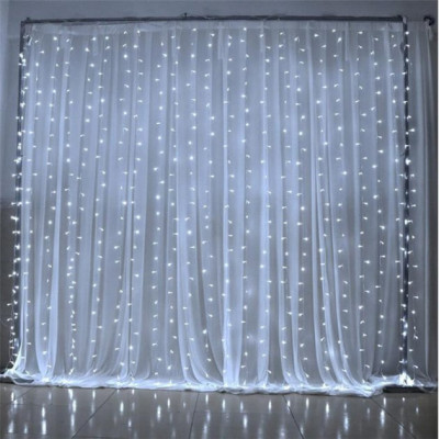  Гирлянда водопад 240 Led, 3*2 м, холодный белый. Переключатель режимов