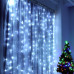  Гирлянда водопад 240 Led, 3*2 м, холодный белый. Переключатель режимов