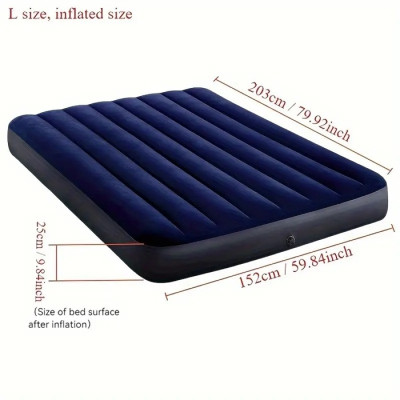 Двоспальний надувний матрац Airbed 152*203*25CM (електронасос в комплекті)