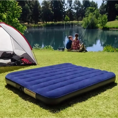 Двоспальний надувний матрац Airbed 152*203*25CM (електронасос в комплекті)