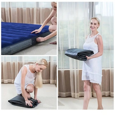 Двоспальний надувний матрац Airbed 152*203*25CM (електронасос в комплекті)