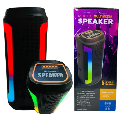 Акустическая система Колонка MS-3631BT портативная 10W х2, Li-On, FM, USB