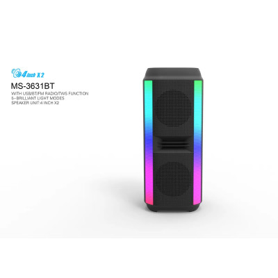 Акустическая система Колонка MS-3631BT портативная 10W х2, Li-On, FM, USB Акустическая система Колонка MS-3631BT портативная 10W х2, Li-On, FM, USB