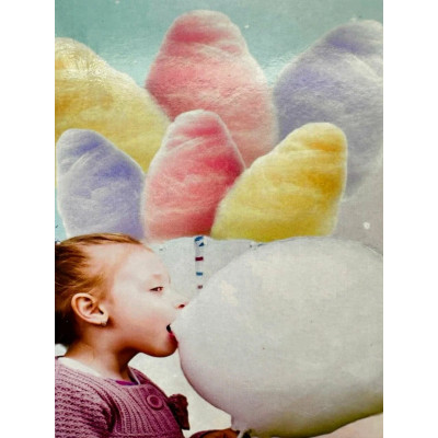 Аппарат для приготовления сахарной сладкой ваты в домашних условиях Cotton Candy Maker синий