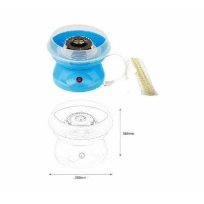 Аппарат для приготовления сахарной сладкой ваты в домашних условиях Cotton Candy Maker синий
