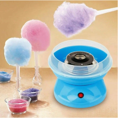 Аппарат для приготовления сахарной сладкой ваты в домашних условиях Cotton Candy Maker синий