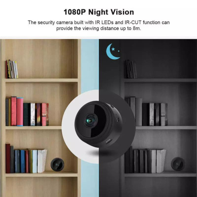 CAM-A9 Mini WIFI HD 1080P Бездротова IP-камера для домашньої безпеки Нічне бачення 150° Широкий кут CAM-A9 Mini WIFI HD 1080P Бездротова IP-камера для домашньої безпеки Нічне бачення 150° Широкий кут