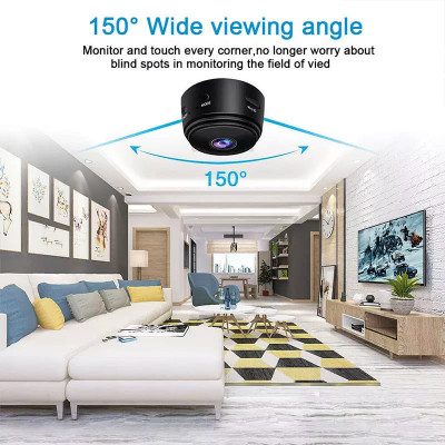 CAM-A9 Mini WIFI HD 1080P Бездротова IP-камера для домашньої безпеки Нічне бачення 150° Широкий кут CAM-A9 Mini WIFI HD 1080P Бездротова IP-камера для домашньої безпеки Нічне бачення 150° Широкий кут