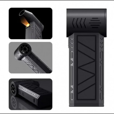 Портативна акумуляторна турбоповітродувка USB для ПК та авто з підсвіткою, 5000 mAh