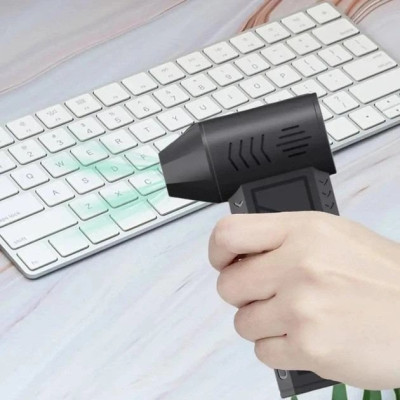 Портативна акумуляторна турбоповітродувка USB для ПК та авто з підсвіткою, 5000 mAh