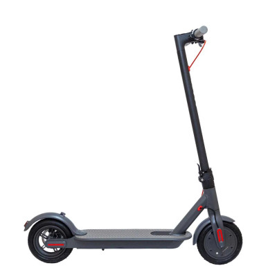 Міський електросамокат Scooter з передньою амортизацією, чорний