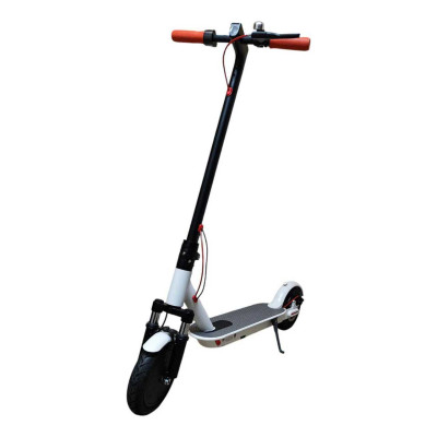 Міський електросамокат Scooter з передньою амортизацією, білий