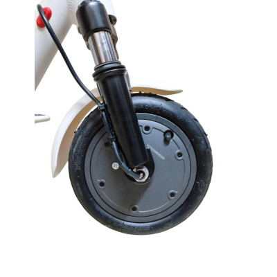 Міський електросамокат Scooter з передньою амортизацією, білий