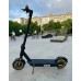 Городской электросамокат Scooter черный с передней амортизацией и усиленной фиксированной рулевой стойкой