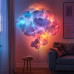 Декоративный светильник 2D+3D Облако с LED гирляндой