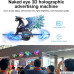 3D Голограма Проектор WiFi + Bluetooth, пульт і SD (42 см, 234 LED)