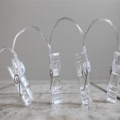 Гирлянда-прищепки USB, 4,5 м, 20 LED, тёплый белый