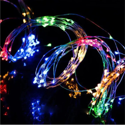 Гирлянда Конский хвост пучок 400 Led, 2 м,  USB, мульти