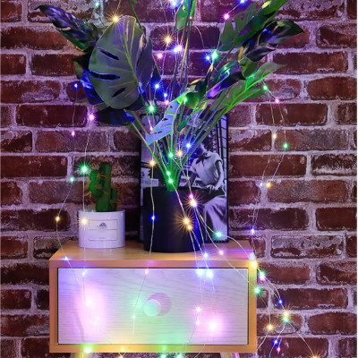 Гирлянда Конский хвост пучок 400 Led, 2 м,  USB, мульти