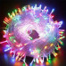 Гирлянда новогодняя 35м,  400 LED, белая проволока, мульти свет, 220V