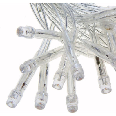 Гирлянда новогодняя 35м,  400 LED, белая проволока, мульти свет, 220V
