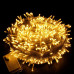 Гирлянда новогодняя 35 м, 400 LED, белая проволока, теплый белый свет, 220V