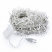 Гирлянда новогодняя 35 м, 400 LED, белая проволока, теплый белый свет, 220V