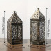 Набор фонарей-подсвечников в марокканском стиле 2 шт.  10*10*25cm