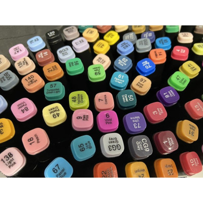 Набір маркерів Touch Multicolor для малювання та скетчингу 262 штуки з підставкою
