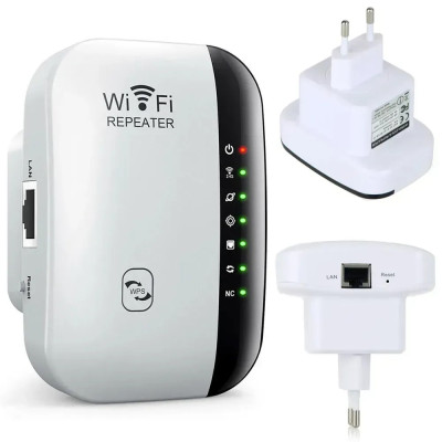 Беспроводной WI-FI репитер сигнала 802.11N/B/G 2dBi белый
