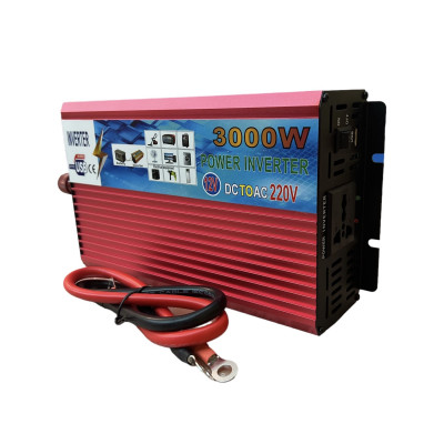 Преобразователь напряжения Power 3000 Вт 12v 220v инвертор 3000w 12в 220в DC to AC Преобразователь напряжения Power 3000 Вт 12v 220v инвертор 3000w 12в 220в DC to AC