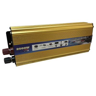 Преобразователь напряжения Power 2500 Вт 12v 220v инвертор 2500w 12в 220в DC to AC
