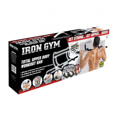 Універсальний домашній турнік Iron Gym 3 в 1 турнік, віджимання, прес