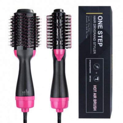Фен щетка 3 в 1 для укладки волос One Step Hair Dryer, расческа фен выпрямитель волос
